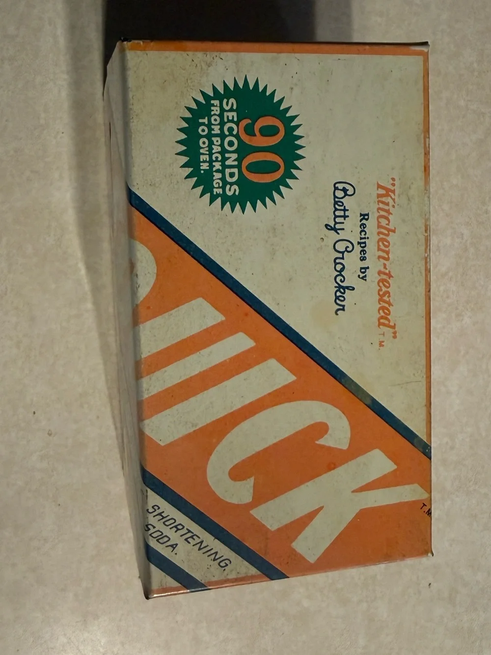 Vintage Betty Crocker Recipe box Bisquick Advertising Metal Tin Box Recipe Cards